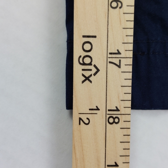 Lauren Ralph Lauren Capris Womens Size 8 Navy Blue Flat Front 100% Cotton Crop - Picture 4 of 9